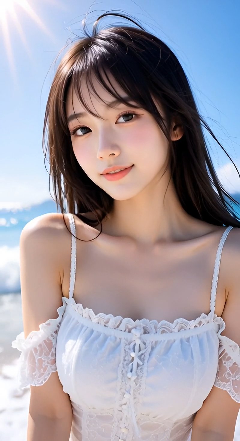夏と海を満喫🌅：日焼け注意！