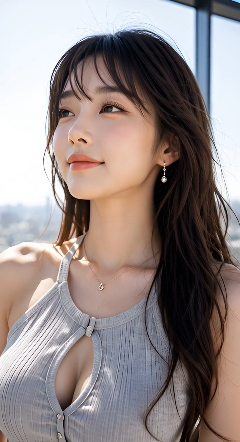 都会を独り占め♡：高層階からの景色、一緒に楽しもう！